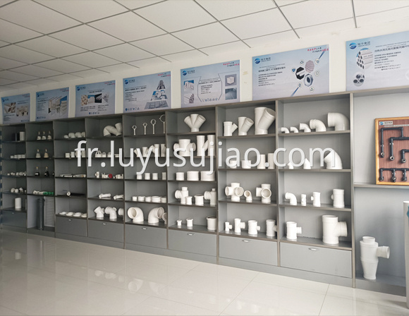 PVC pipe products display